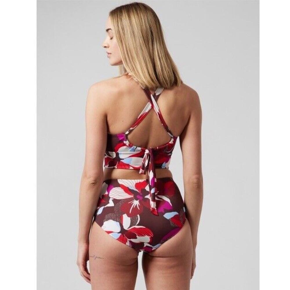 NWT Athleta Women's Plunge Floral Bikini Top D-DD Size Small MSRP $54 Top Only - Picture 2 of 14